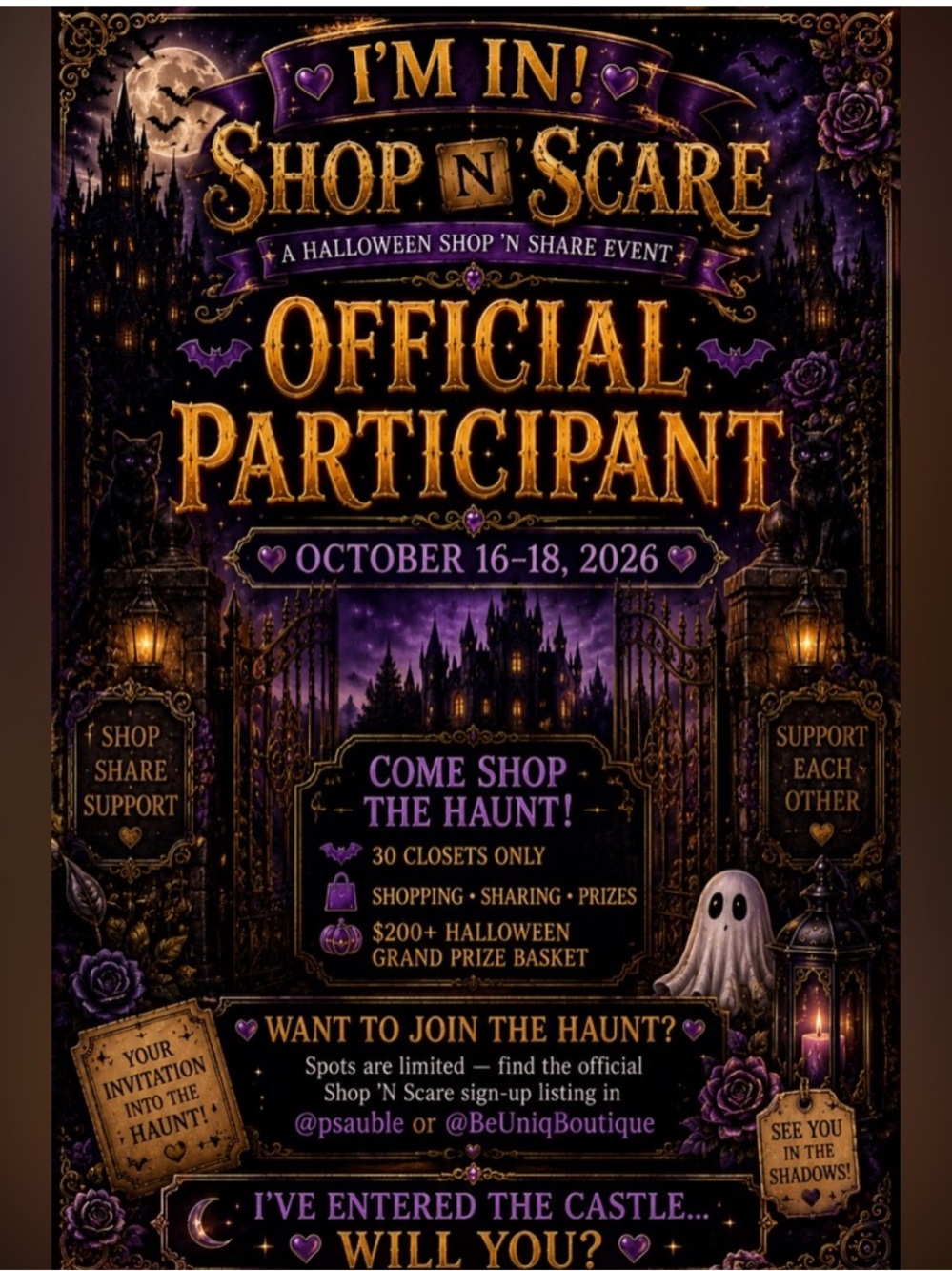 👻OFFICIAL HAUNT PARTICIPANT 🎃🖤